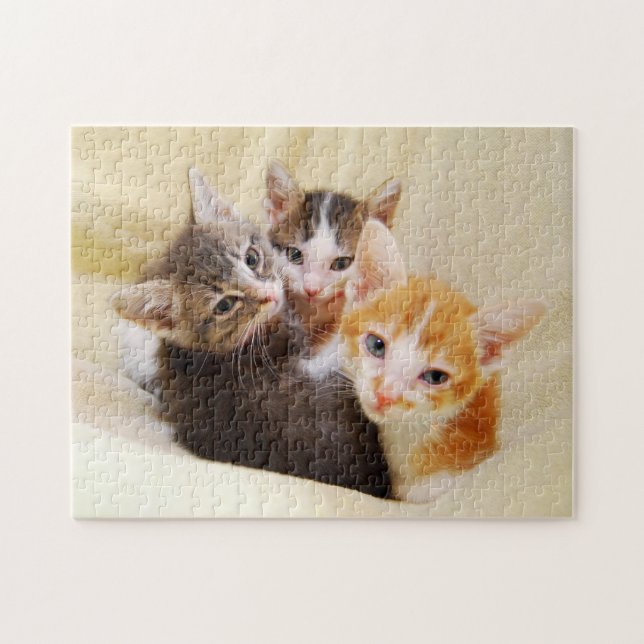 Niedlich Kitten Trio Puzzle (Horizontal)