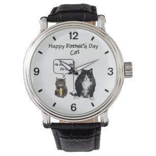Niedlich Kitten und Grumpy Cat Father's Day Watch Armbanduhr