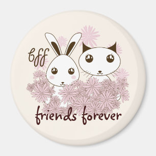 Niedlich Kitten und Sonnenfreunde für immer Kinder Magnet