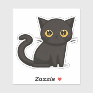 Niedlich Kitten - Vinyl-Aufkleber nach Maß Aufkleber