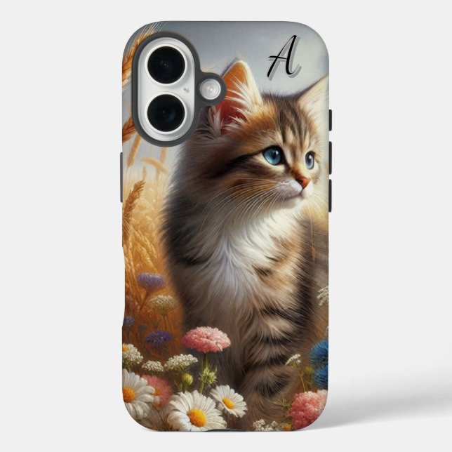 Niedlich Kitten Watercolor Cat iPhone Case-Mate iPhone Hülle (Rückseite)