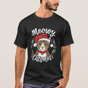 Niedlich Kitten Weihnachts-Weihnachtsmannmütze Meo T-Shirt