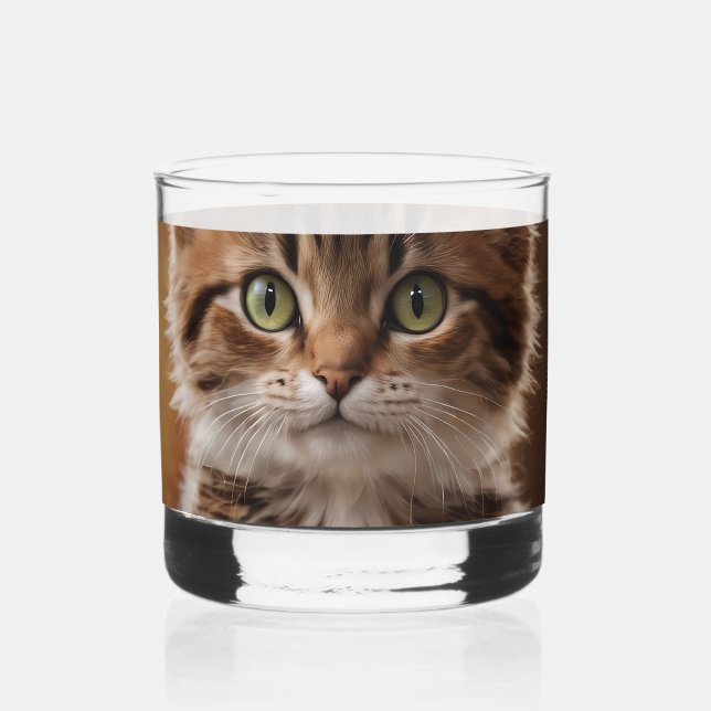 Niedlich Kitten Whiskyglas (Vorderseite)