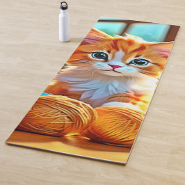 Niedlich Kitten Yarn Yogamatte