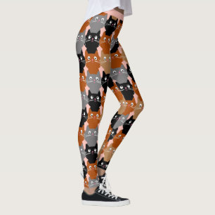 Niedlich Kittens Feline Cat Pattern Leggings