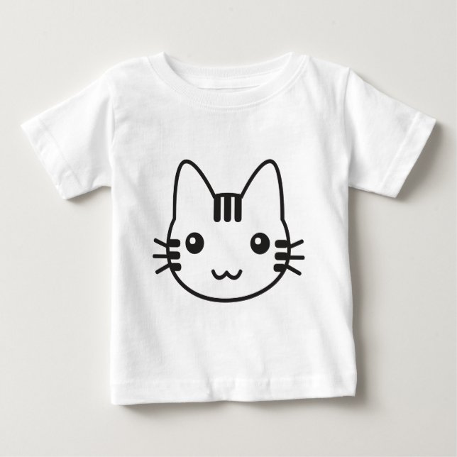 Niedlich Kitty Baby T-shirt (Vorderseite)