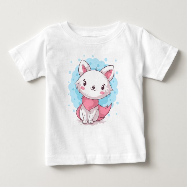 Niedlich Kitty Baby T-shirt (Vorderseite)