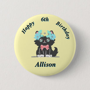 Niedlich Kitty Birthday Button