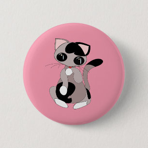 Niedlich Kitty Button