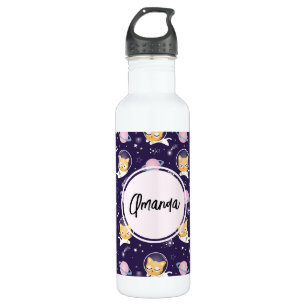 Niedlich Kitty Cat Astronauten Muster Edelstahlflasche