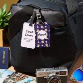 Niedlich Kitty Cat Astronauten Muster Gepäckanhänger