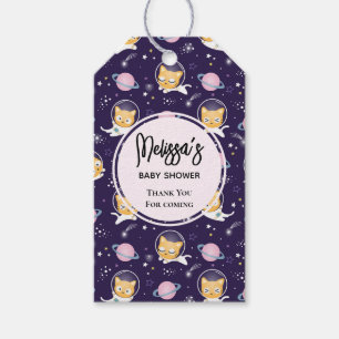 Niedlich Kitty Cat Astronauts Pattern Event Vielen Geschenkanhänger