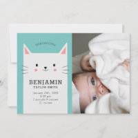 Niedlich Kitty Cat Baby Foto Boy Birth