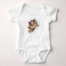 Niedlich Kitty Cat Baby T - Shirt - Personalisiert