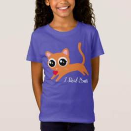 Niedlich Kitty Cat I Steal Hearts T-Shirt