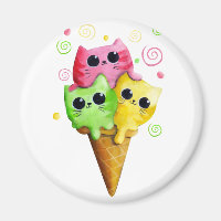 Niedlich Kitty Cat Ice Creme