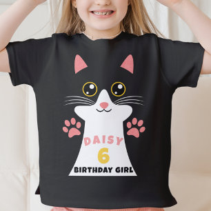 Niedlich Kitty Cat Kid's Geburtstagsparty T-Shirt