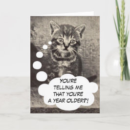 Niedlich Kitty Cat Kitten Happy Birthday Pussycat Karte