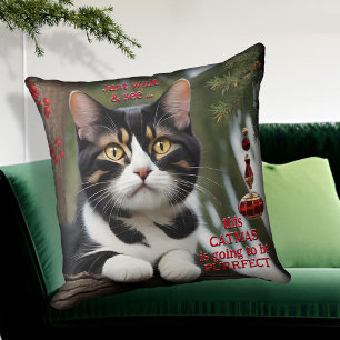 Niedlich Kitty Cat Lover Christmas Kissen