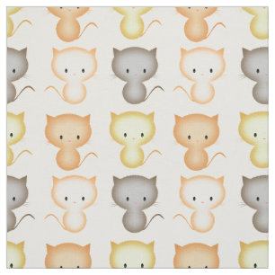 Niedlich Kitty Cat Pattern Stoff