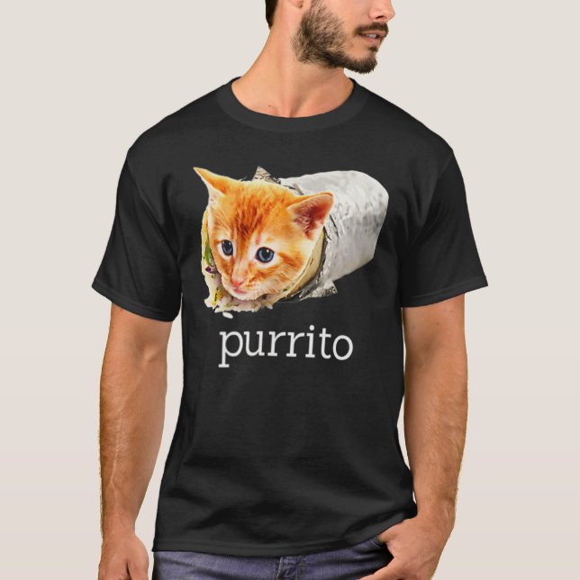 Niedlich Kitty Cat Purrito Burrito Pun Essential T-Shirt (Vorderseite)