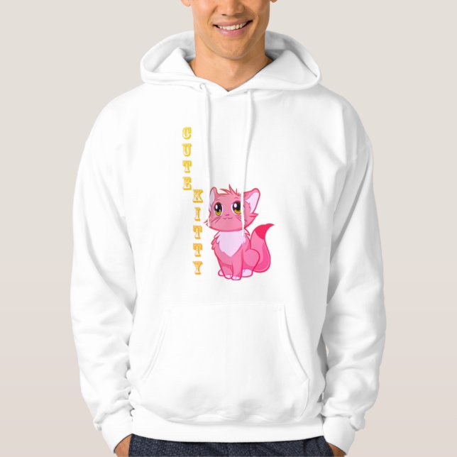 Niedlich Kitty Hoodie (Vorderseite)
