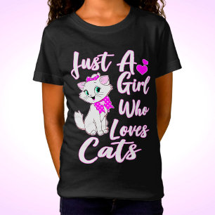 Niedlich Kitty Just a Girl, das Katzen Liebe T-Shirt