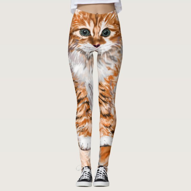 Niedlich Kitty Leggings (Vorderseite)