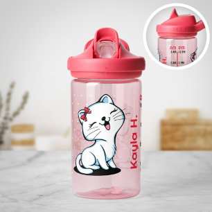 Niedlich Kitty Personalisiert Water Flasche mit Ti