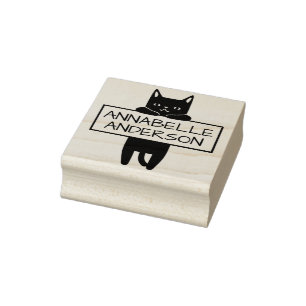 Niedlich Kitty Personalize Rubber Briefmarke Gummistempel