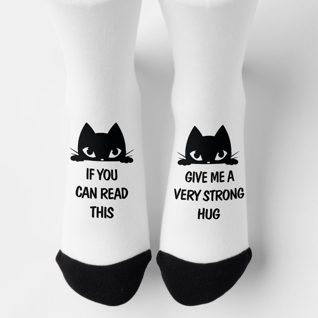 Niedlich Kitty Romantic Zitat - Crew Socks Socken (Von Creator hochgeladen)