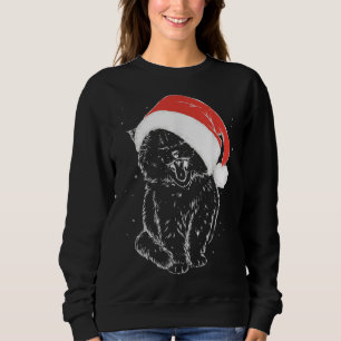 Niedlich Kitty Santa's Hat Weihnachtskatze Kitten Sweatshirt