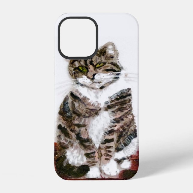 Niedlich Kitty Tabby Cat iPhone Hülle (Rückseite)