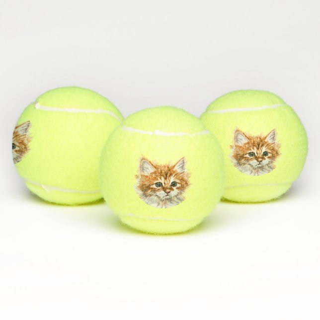 Niedlich Kitty Tennisbälle (Multi)