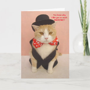 Niedlich Kitty Valentine Feiertagskarte