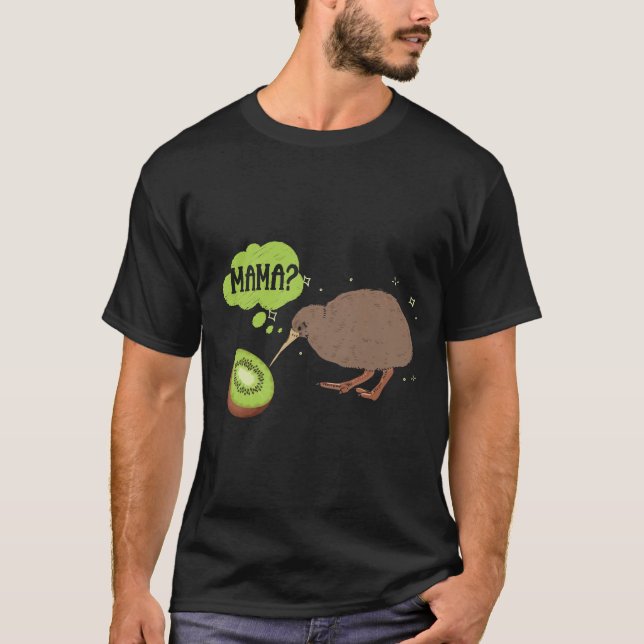Niedlich Kiwi Bird Spaß Neuseeland T-Shirt (Vorderseite)