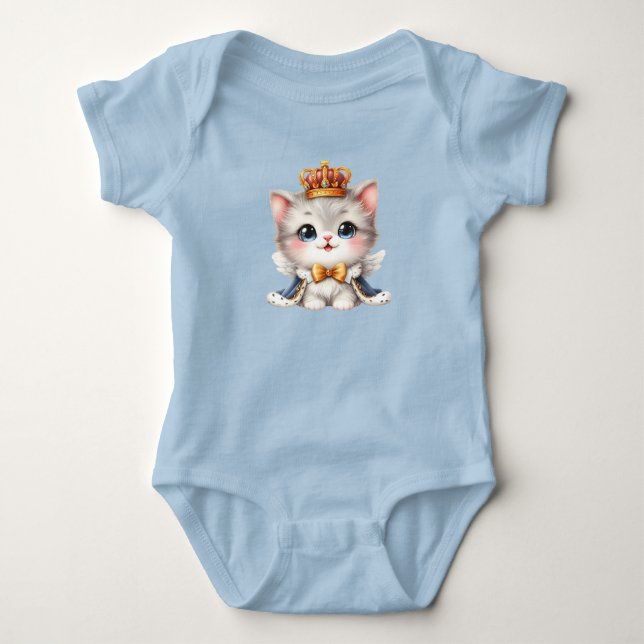 Niedlich kleine Kitten Prince Baby Strampler (Vorderseite)