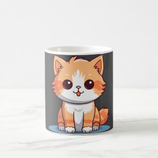 Niedlich kleine Orangenkatze Kaffeetasse