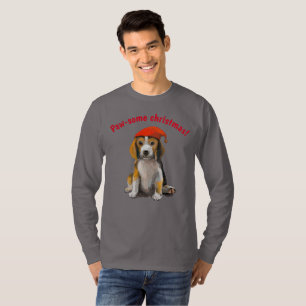 Niedlich Kleine Weihnachten Beagle T - Shirt Hoodi