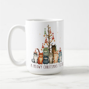 NIEDLICH KLEINER URLAUB CHRISTMAS KITTY CATS KAFFEETASSE