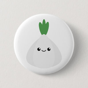 Niedlich Knoblauch Button