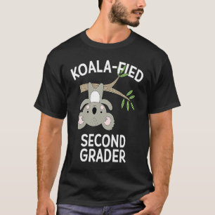 Niedlich Koala 2. Klasse Pun Koalafied Second Grad T-Shirt