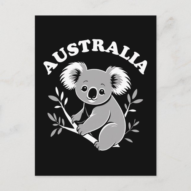 Niedlich Koala - Australien Postkarte (Vorderseite)