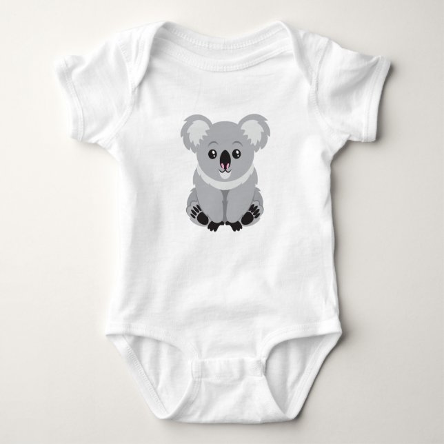 Niedlich Koala Baby Bodysuit Baby Strampler (Vorderseite)