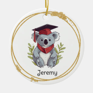 Niedlich Koala Bear Kindergarten Graduate Keramik Ornament