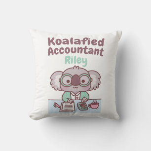 Niedlich Koala Bear Koalafied Accountant Funny Pun Kissen