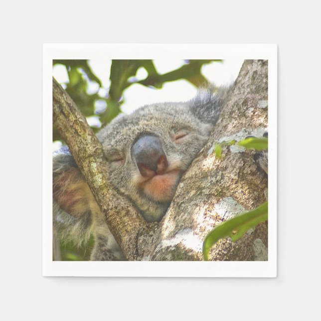 Niedlich Koala Bear Napkins Serviette (Vorderseite)