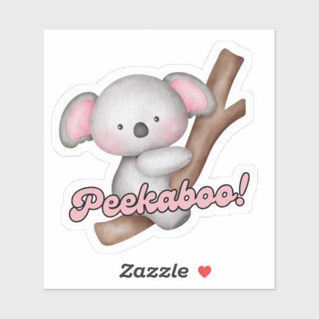 Niedlich Koala Die Sticker schneiden (Blatt)