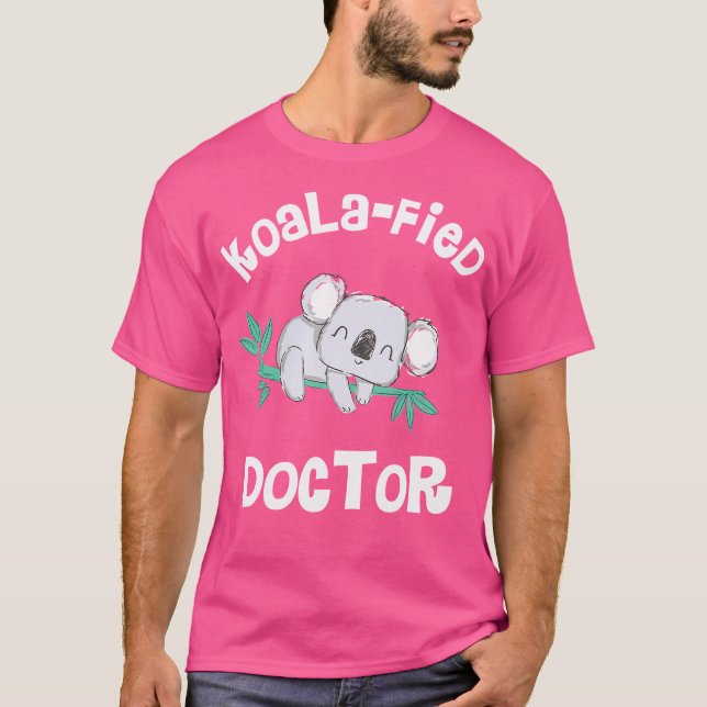 Niedlich Koala Doctor Shirt Med Student Abschluss  (Vorderseite)