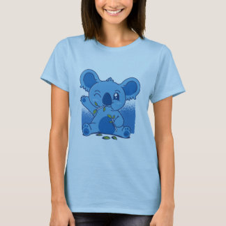 Niedlich Koala Eating Blätter T - Shirt